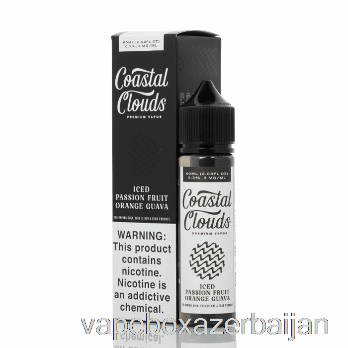 Vape Azerbaijan ICED Passion Fruit Orange Guava - Coastal Clouds Co. - 60mL 3mg